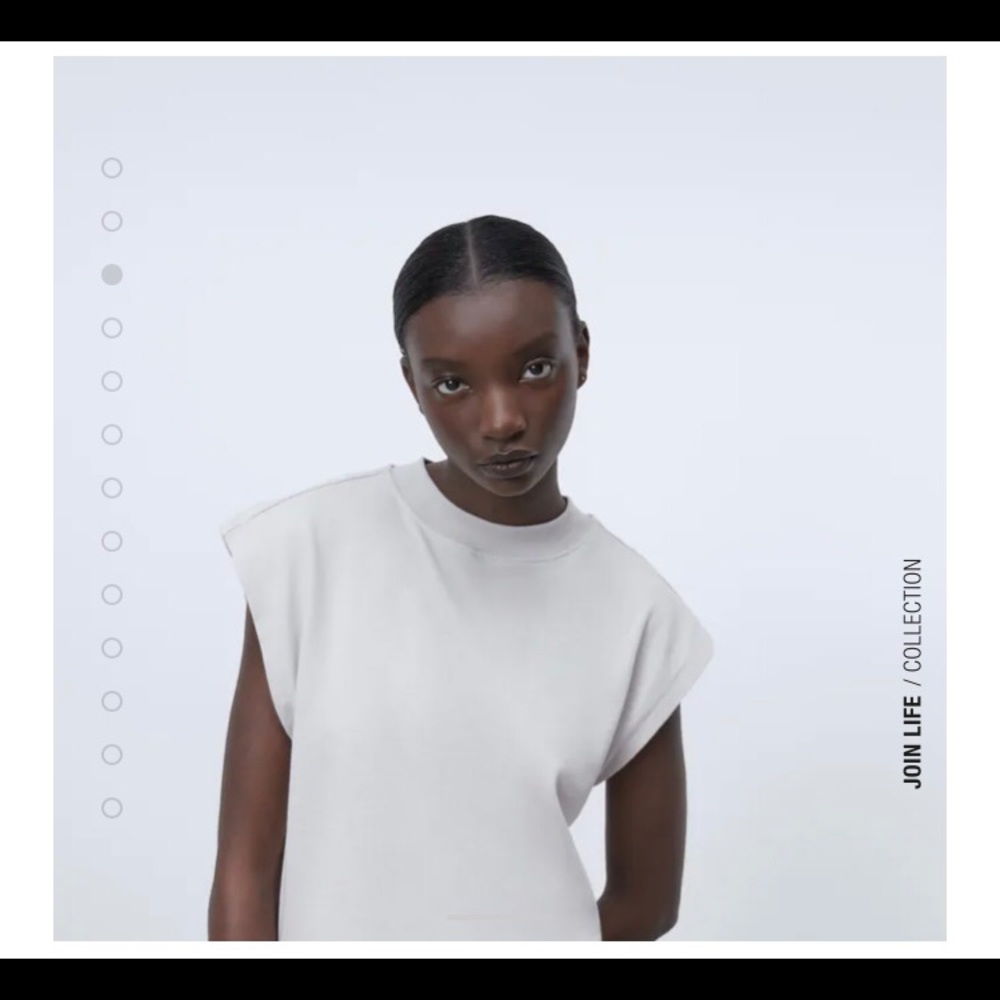 Zara muscle crop top
